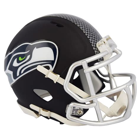 Riddell NFL Seattle Seahawks Matte Navy Speed Mini Football Helmet ...