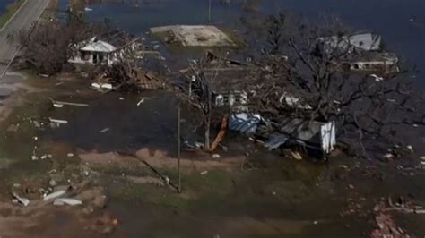 Louisiana's storm damage from above after Hurricane Delta made landfall ...