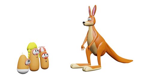 Kangaroo meets the Carrots (VeggieTales Render) by TheCanadianToony2001 ...