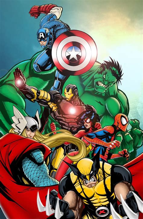 Avengers Cartoon, Avengers Comic HD phone wallpaper | Pxfuel