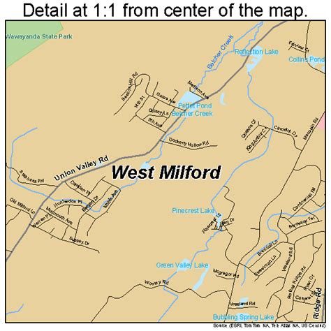 West Milford New Jersey Street Map 3479430