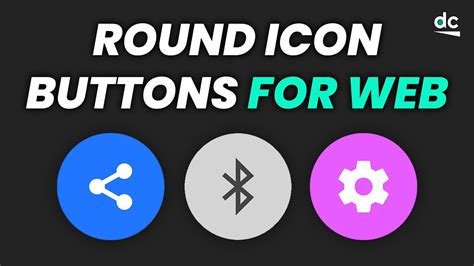 How to Create Rounded Icon Buttons using HTML & CSS