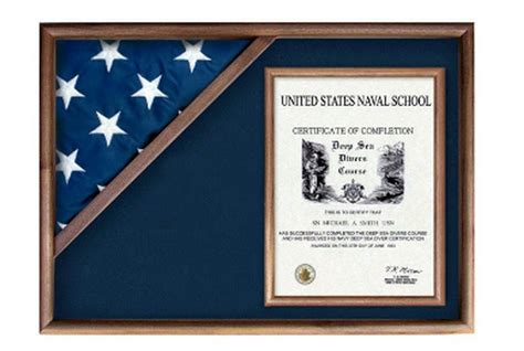 Buy Hand Made Display Cases For Flags From Military, made to order from ...