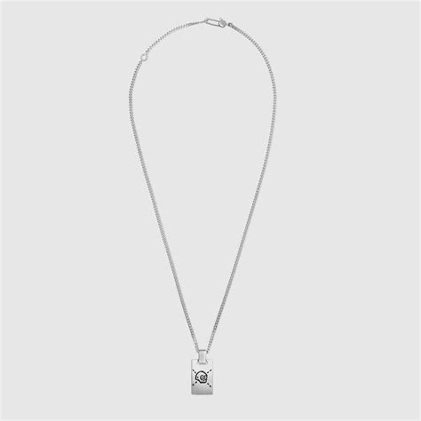 GucciGhost pendant necklace in silver | GUCCI®