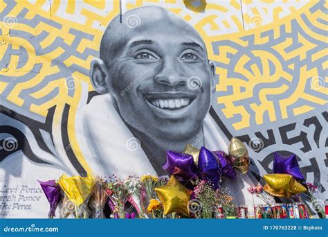 A Mural To Honor NBA Legend Kobe Bryant Editorial Stock Photo - Image ...