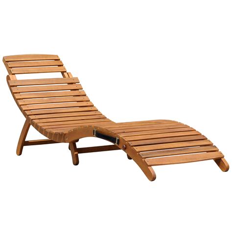 Charles Bentley Large Folding Curved Reclining Wooden Sun Lounger Patio Sunbed | eBay