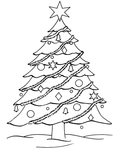 Free Coloring Pages: Christmas Tree Coloring Pages