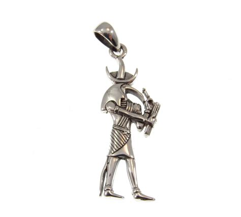 Sterling Silver Egyptian God Thoth Pendant — Renegade Jewelry