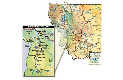 Bitterroot Valley Map – Bitterroot Cabins