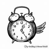 Alarm Clock Coloring Pages  Free & Printable sketch template