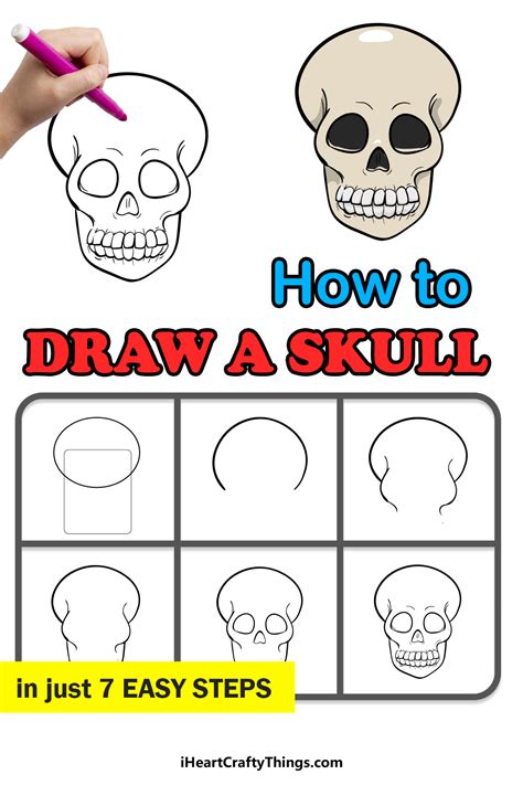 Skull Drawing - How To Draw A Skull Step By Step!