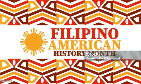 Filipino American History Month Happy Holiday Celebrate Annual In ...