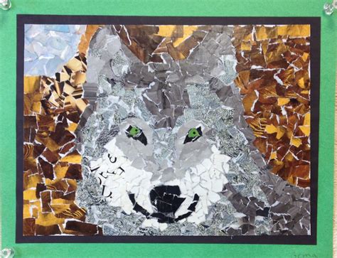 Sylvandale Middle School Art Class: Animal collage