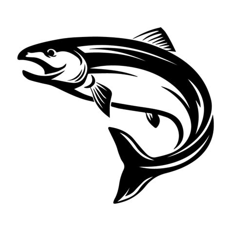 Salmon Fish Silhouette Png - grave-damnation