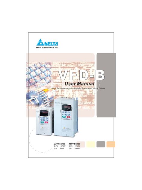 Delta VFD B Complete User Manual 5011025710 PDF | PDF | Alternating ...