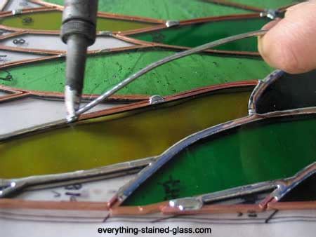 Stained Glass Soldering- How To Solder Copper Foil