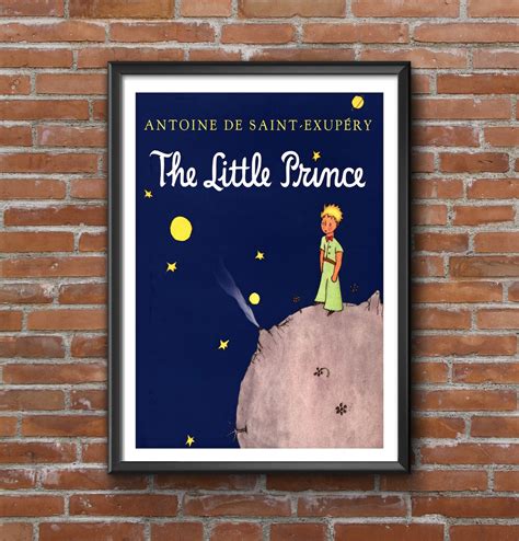 The Little Prince Art Print Book Cover Vintage Illustration - Etsy UK