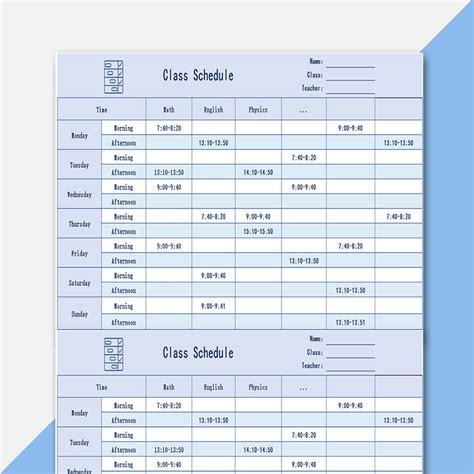 Study Schedule Excel Template - prntbl.concejomunicipaldechinu.gov.co