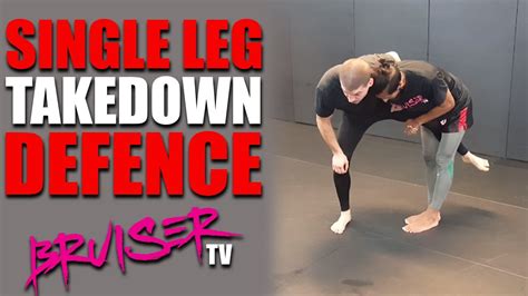 MMA TECHNIQUES: SINGLE LEG TAKEDOWN DEFENCE - YouTube