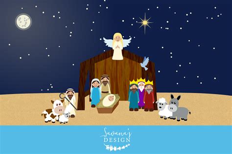 Nativity Clipart ~ Illustrations ~ Creative Market