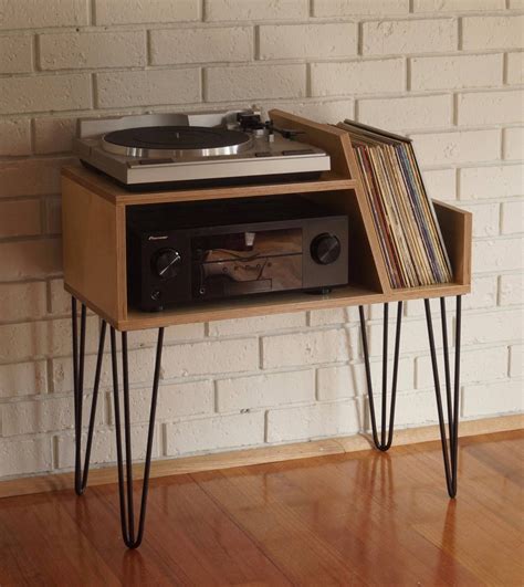 Record Player Stand - Etsy | Meuble vinyle, Meuble pour platine vinyle, Rangement vinyle