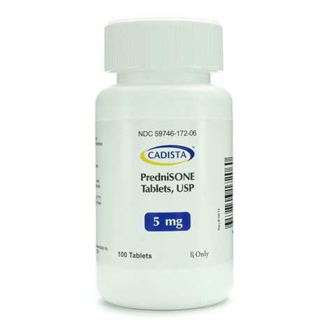 Prednisone, 5mg, 100 Tablets/Bottle | McGuff