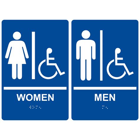 Restroom Signs - ADA Braille Signs