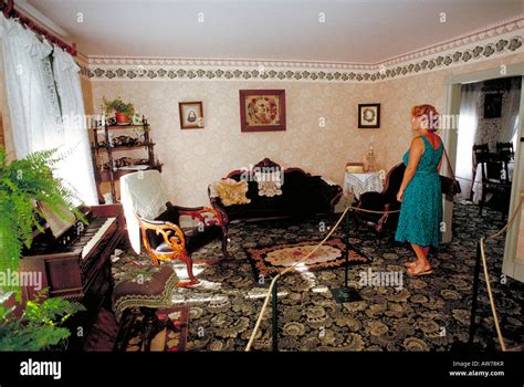 Elk126 5404 Canada Prince Edward Island Cavendish Anne of Green Gables Farm interior Stock Photo ...