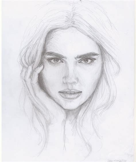 Realistic Girl Sketch at PaintingValley.com | Explore collection of Realistic Girl Sketch