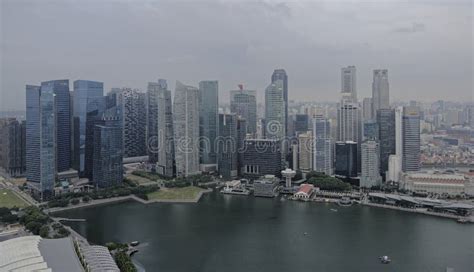 View of Marina Bay from the Observation Deck of the Hotel Marin ...