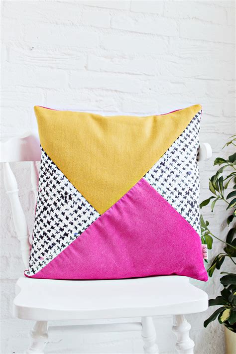 DIY | Color Block Print Cushion Cover