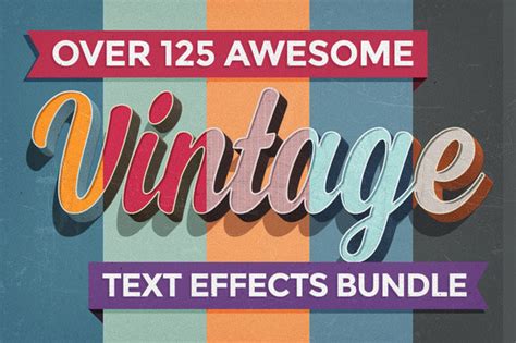 Vintage Text Effects Bundle – Weblord