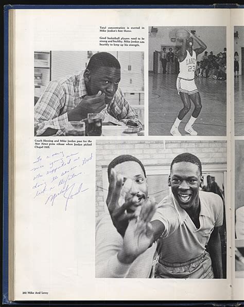 Lot Detail - 1981 Michael Jordan Signed Laney High School Yearbook (Senior Year)(JSA)