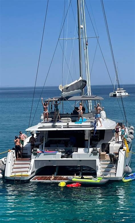 Chartering a luxury crewed catamaran in Greece