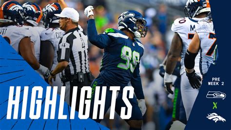 Seahawks vs. Broncos Game Highlights 2021 Preseason Week 2