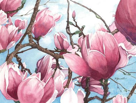 March Magnolia Painting by Barbara Jewell - Fine Art America