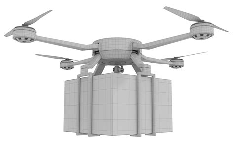 3D Cargo Drone model - TurboSquid 1733658