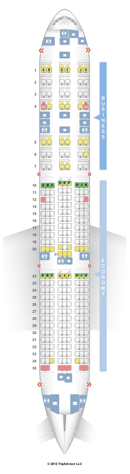 SeatGuru Seat Map Qatar Airways Boeing 777-200LR (77L)