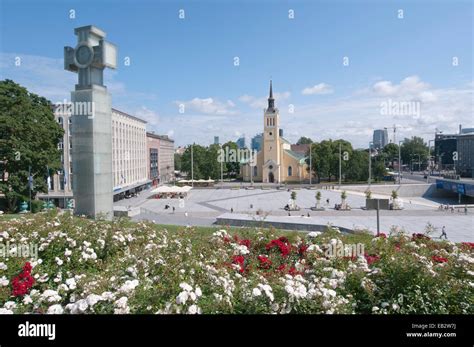 Liberty Square, Tallinn, Harju County, Estonia Stock Photo, Royalty ...