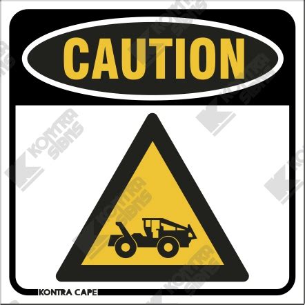 WC381 - Caution Construction Vehicles - Kontra Signs