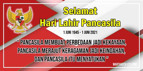 10 Quotes Hari Lahir Pancasila 2021 untuk Caption di Sosmed!!