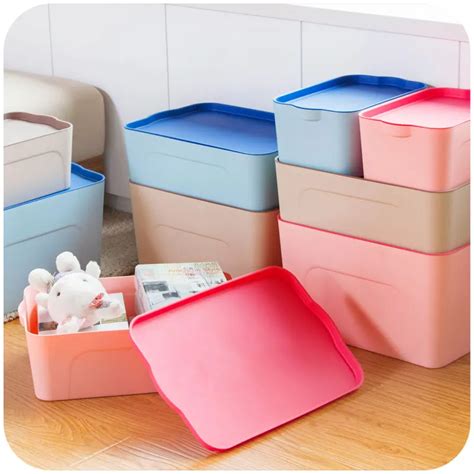 Thick plastic stackable debris sorting box storage box, covered ...