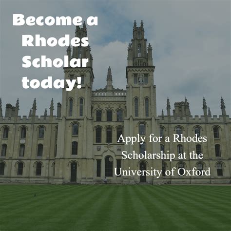 Rhodes Scholarships - International Scholarships