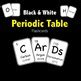 Periodic Table of Elements - Flashcards - Black & White by Pedersen Post