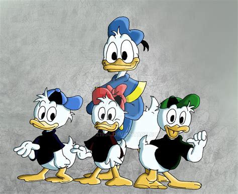 Donald Duck and nephews by MatiZ1994 on DeviantArt