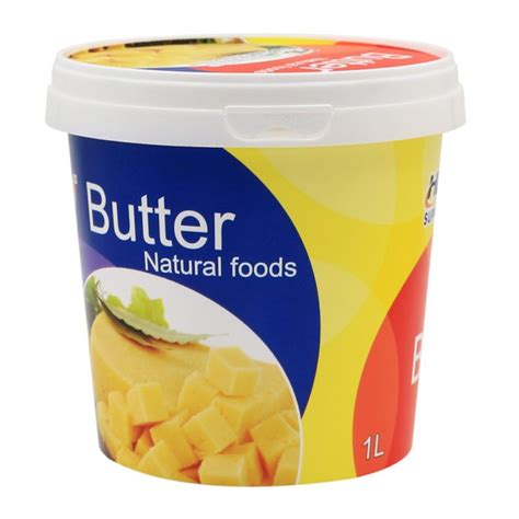 1L Butter Container Pakcaging/ Tub of Butter with Lid | Dairy packaging, Jam packaging, Tub of ...