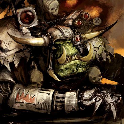 A charming ork chap. WAAAGH!!! (With images) | Warhammer art, Warhammer ...