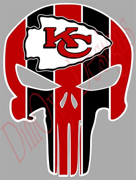 Pin by Aaron Mahner on chiefs | Vinyl decals, Vinyl decal stickers, Punisher