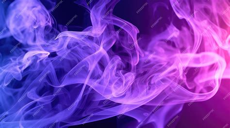 Premium AI Image | Neon Purple Smoke Background