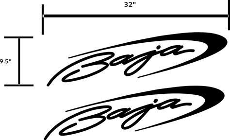 Baja Boat 32 Decals Stickers Graphics. 2 Pk - Etsy